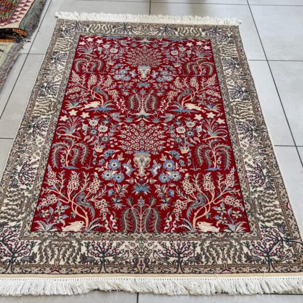 Very Fine Persian Nain Carpet (6LA) 152cm x 102cm Hand Knotted