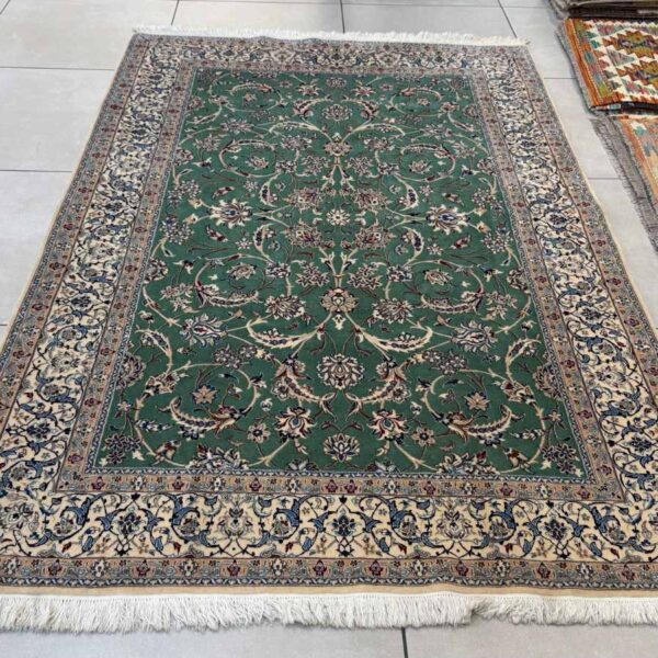 Very Fine Persian Nain Carpet (6LA) 210cm x 135cm Hand Knotted