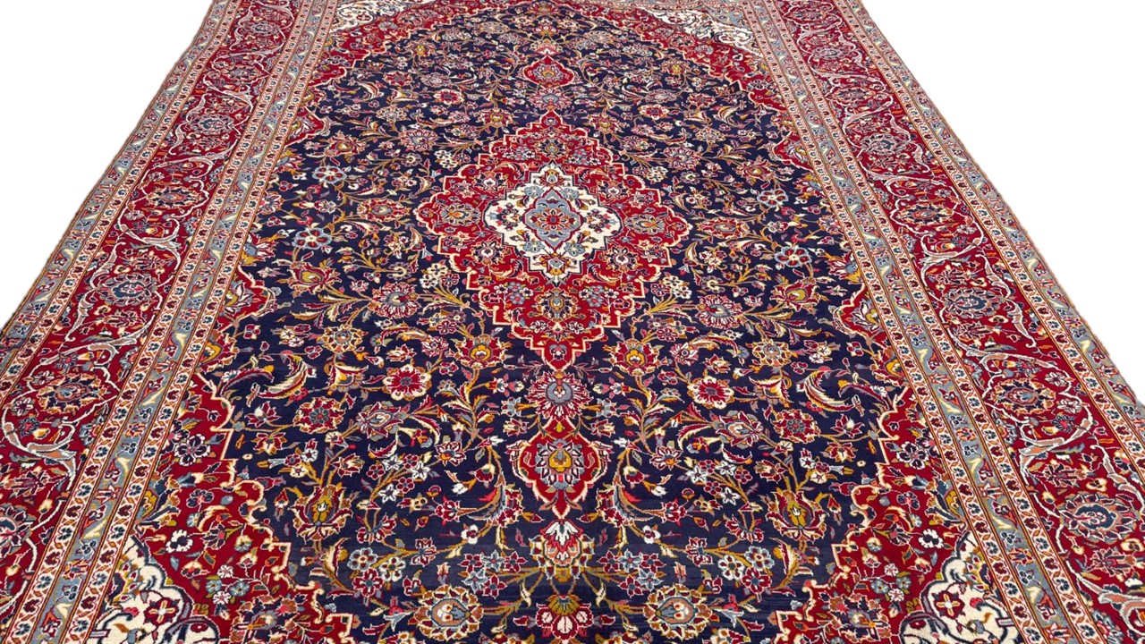 Vintage Persian Kashan Carpet 430cm x 290cm Hand Knotted - Image 2
