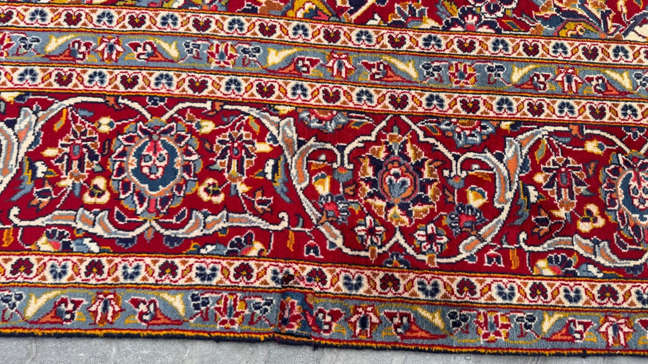 Vintage Persian Kashan Carpet 430cm x 290cm Hand Knotted - Image 4