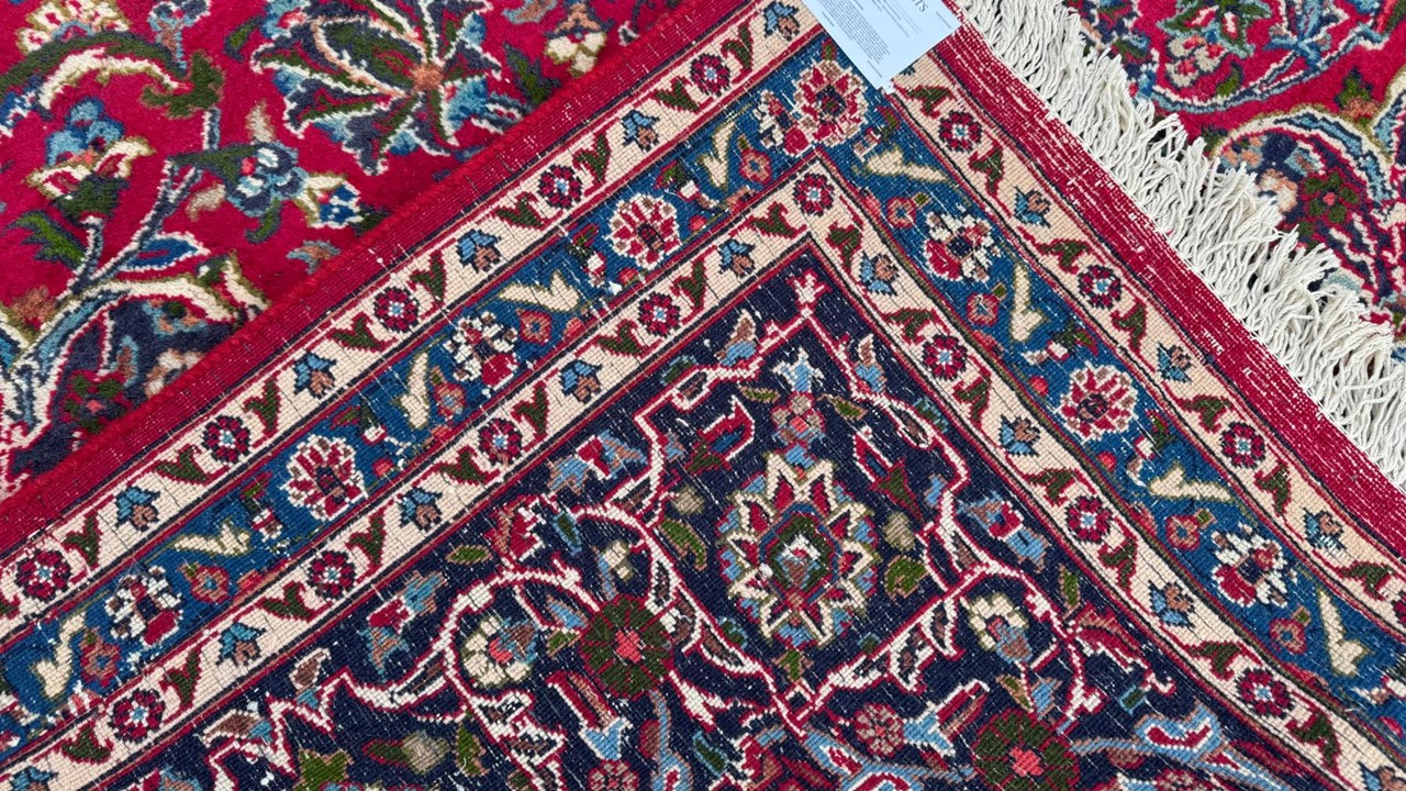Vintage Persian Kashmar Carpet – 388cm x 295cm Hand Knotted - Image 4