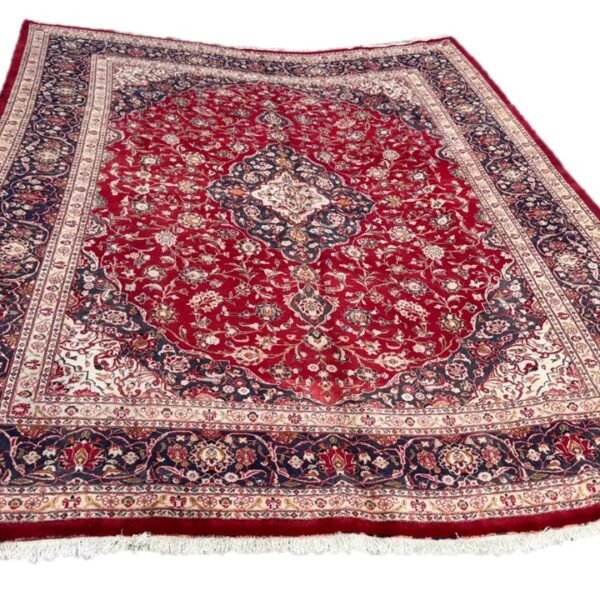 Vintage Persian Kashmar Carpet – 396cm x 300cm Hand Knotted