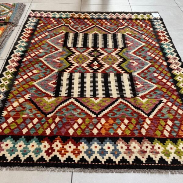 Afghan Chobi Kilim 195cm x 146cm Hand Made