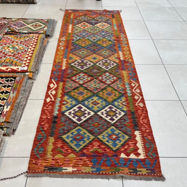 Afghan Chobi Kilim 293cm x 87cm Hand Made