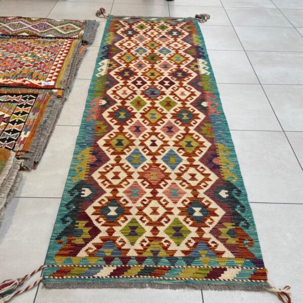 Afghan Chobi Kilim 298cm x 88cm Hand Made