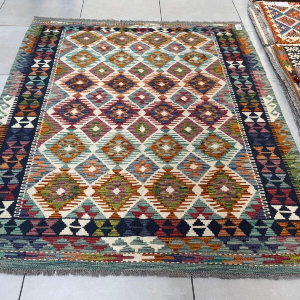 Afghan Chobi Kilim 196cm x 149cm Hand Made