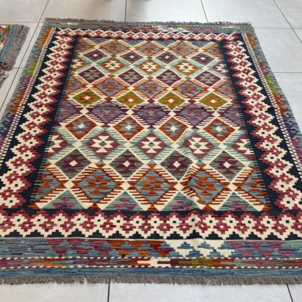 Afghan Chobi Kilim 196cm x 146cm Hand Made