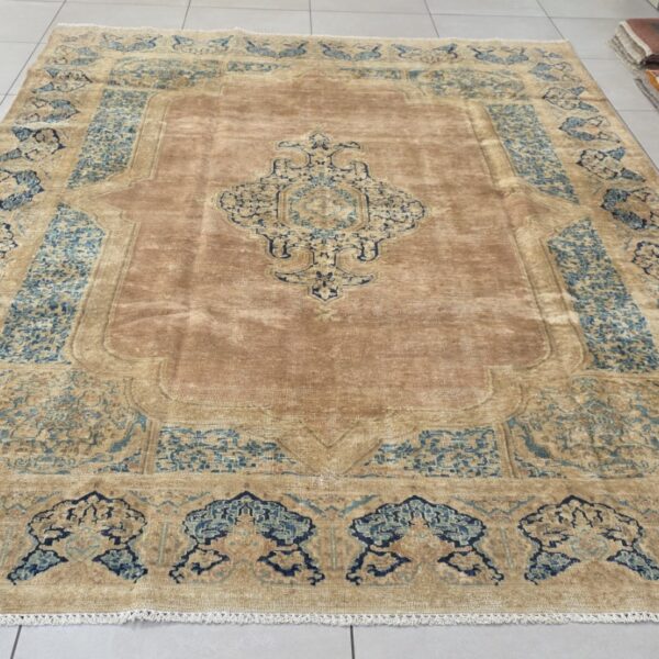 Vintage/Overdye Style Persian Carpet 335cm x 240cm Hand Knotted