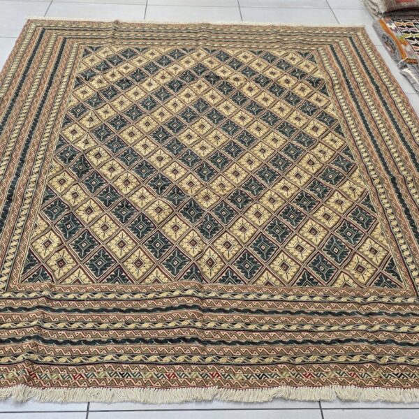Very Fine Afghan Moshwani Kilim 280cm x 196cm Hand Made