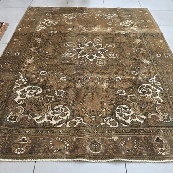 Vintage/Overdye Style Persian Carpet 300cm x 200cm Hand Knotted