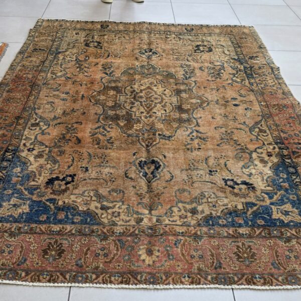 Vintage/Overdye Style Persian Carpet 290cm x 200cm Hand Knotted