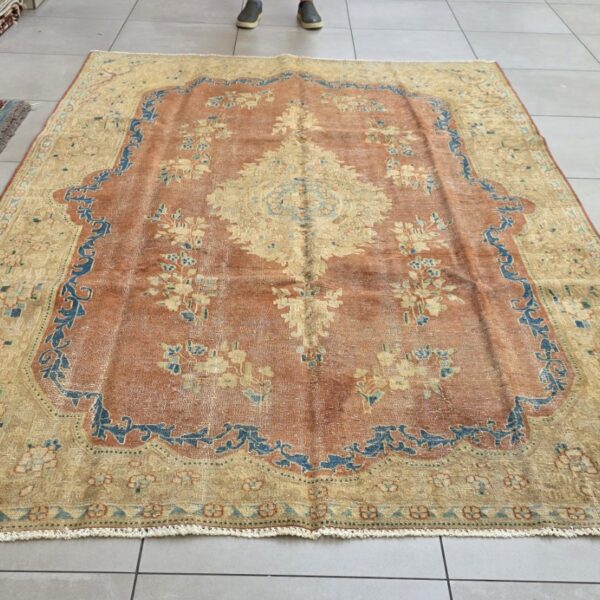 Vintage/Overdye Style Persian Carpet 300cm x 200cm Hand Knotted