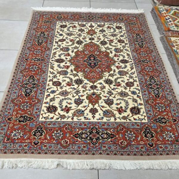 Very Fine Persian Qum Carpet 215cm x 140cm Hand Knotted