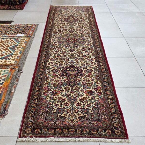 Very Fine Persian Qum Carpet 350cm x 90cm Hand Knotted