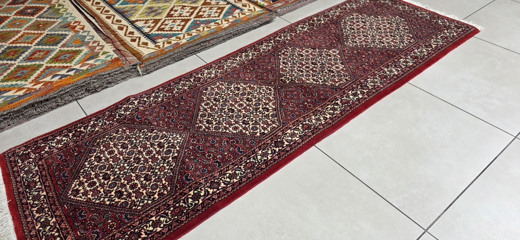 Very Fine Persian Bidjar Carpet 230cm x 77cm Hand knotted - Image 4