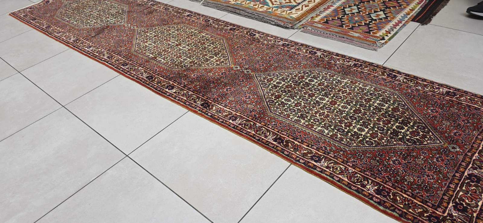 Very Fine Persian Bidjar Carpet 365cm x 87cm Hand knotted - Image 3