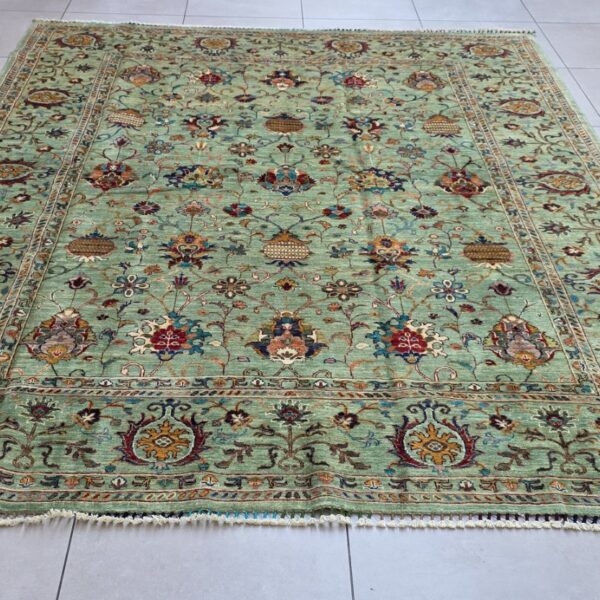 Very Fine Afghan Chobi Carpet 298cm x 248cm Hand Knotted