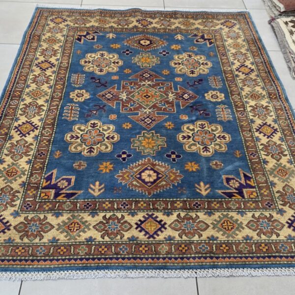 Afghan Kazak Carpet 208cm x 153cm Hand Knotted