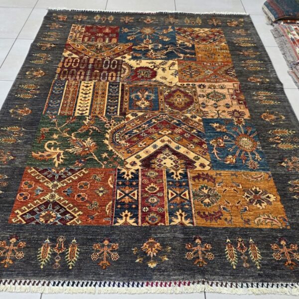 Very Fine Afghan Ariana Chobi Carpet 260cm x 167cm Hand Knotted