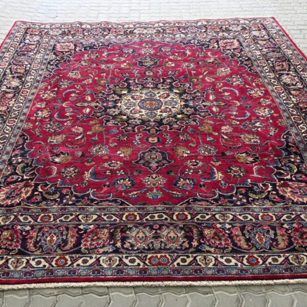 Persian Mashhad Carpet 300cm x 250cm Hand Knotted
