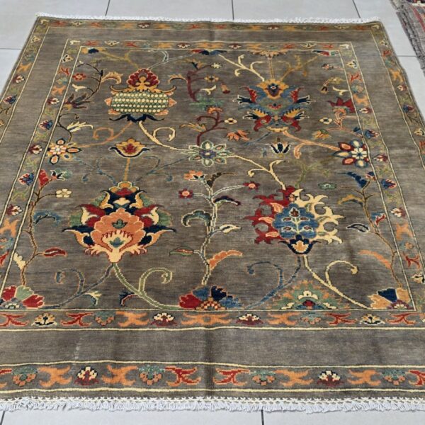 Afghan Chobi Carpet 193cm x 161cm Hand Knotted