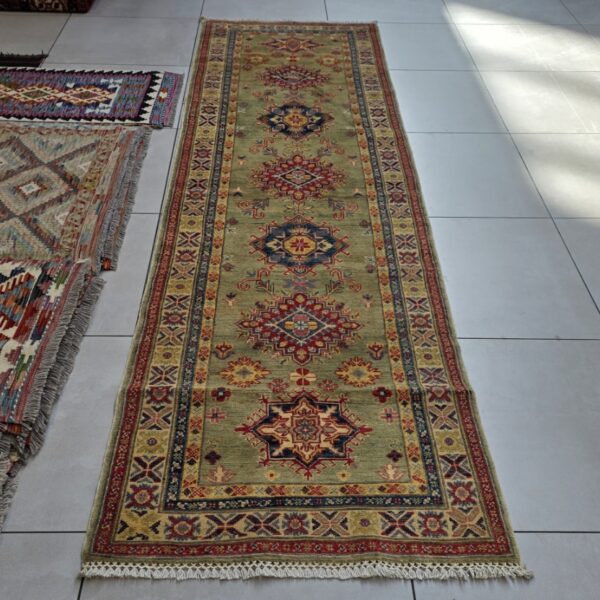 Afghan Kazak Carpet 305cm x 81cm Hand Knotted