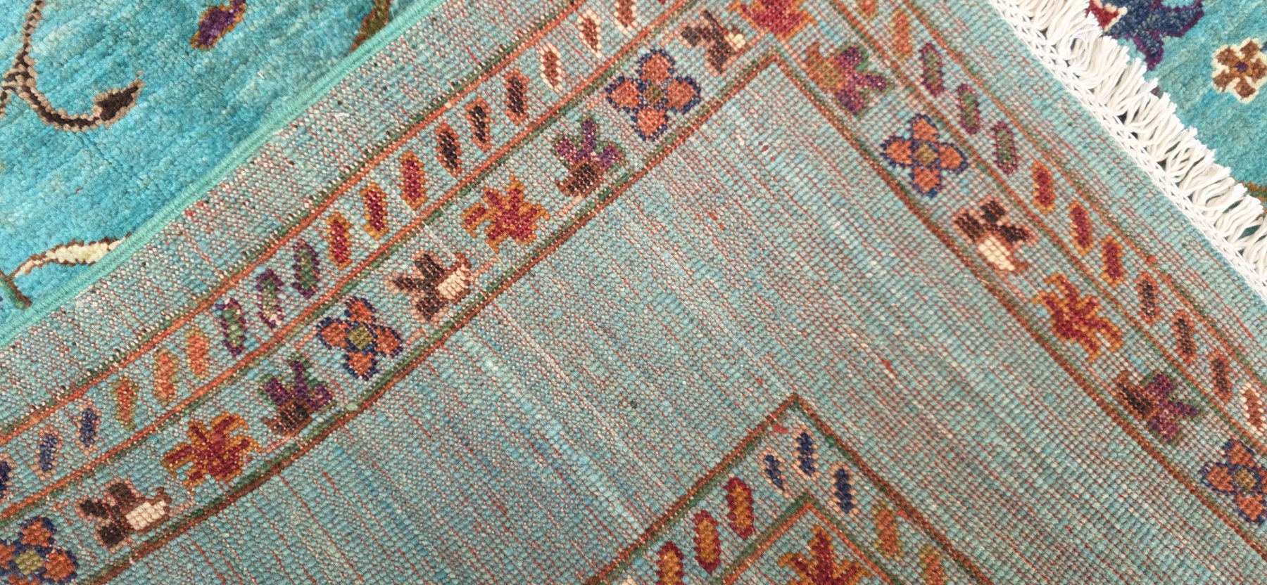 Very Fine Afghan Chobi Carpet 198cm x 152cm Hand Knotted - Image 6