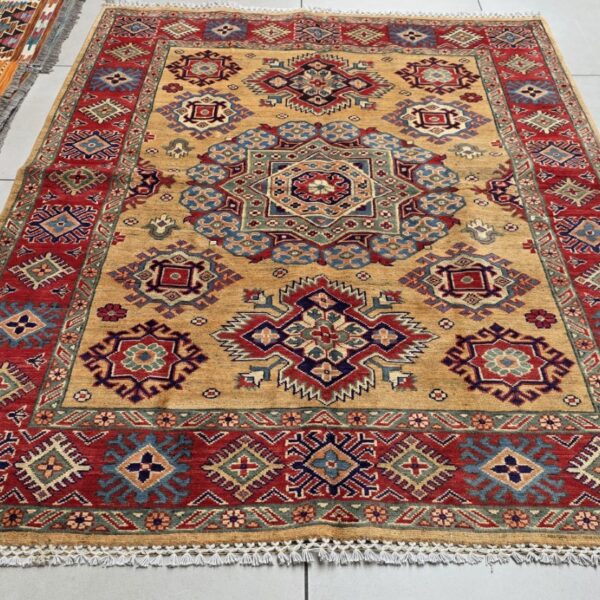 Afghan Kazak Carpet 200cm x 147cm Hand Knotted