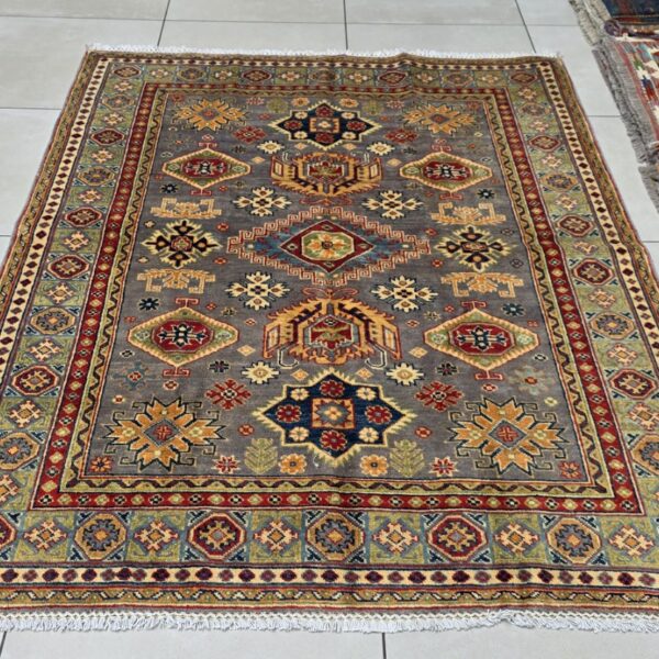 Afghan Kazak Carpet 197cm x 151cm Hand Knotted