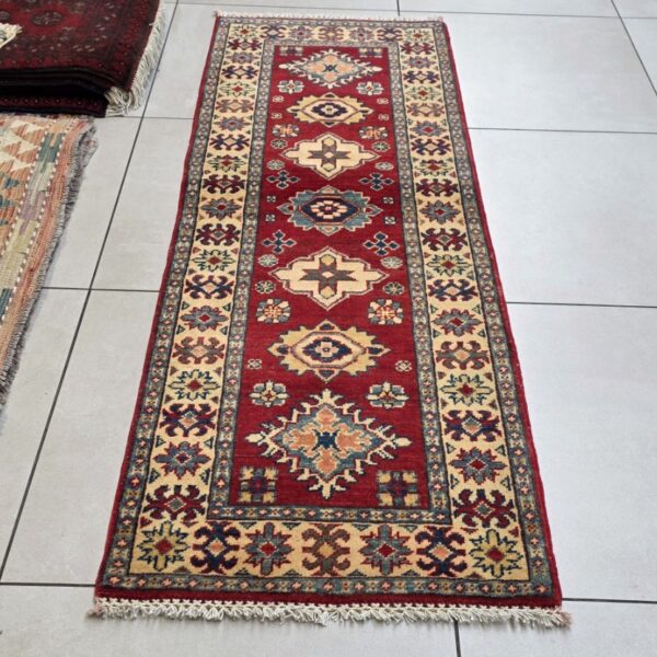 Afghan Kazak Carpet 174cm x 61cm Hand Knotted