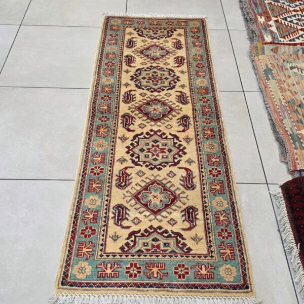 Afghan Kazak Carpet 180cm x 63cm Hand Knotted