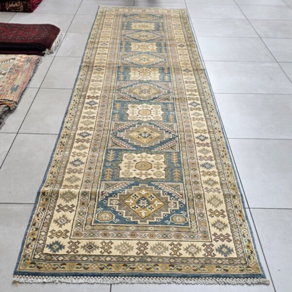Afghan Kazak Carpet 375cm x 97cm Hand Knotted
