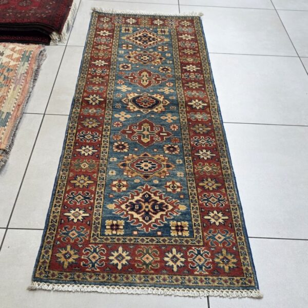 Afghan Kazak Carpet 180cm x 64cm Hand Knotted