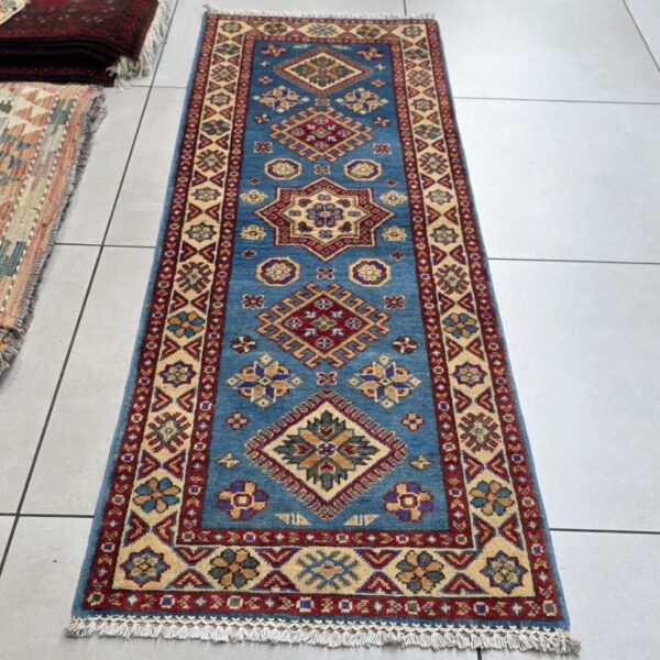 Afghan Kazak Carpet 173cm x 60cm Hand Knotted