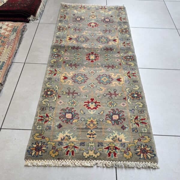 Afghan Kazak Carpet 177cm x 64cm Hand Knotted