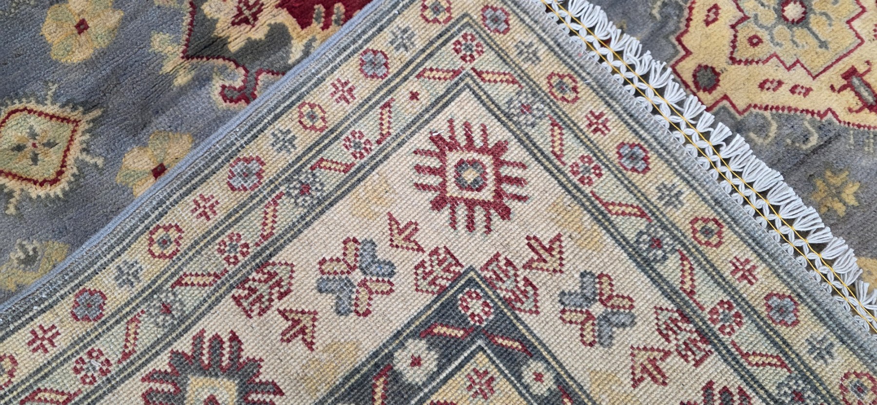 Afghan Kazak Carpet 206cm x 150cm Hand Knotted - Image 6