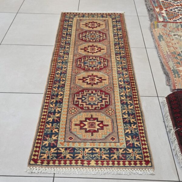 Afghan Kazak Carpet 180cm x 63cm Hand Knotted