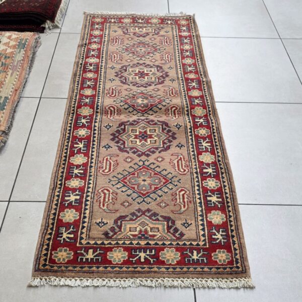 Afghan Kazak Carpet 174cm x 65cm Hand Knotted