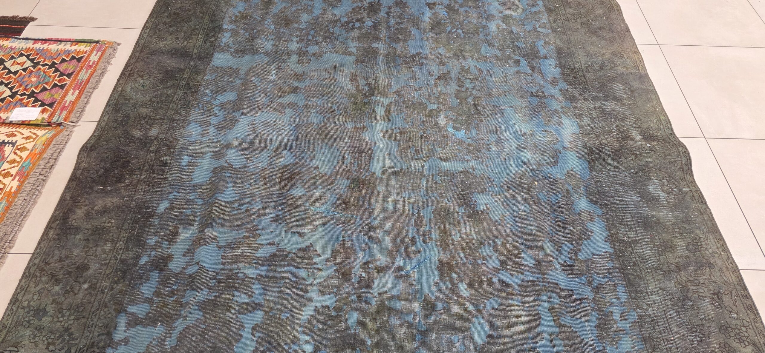 Vintage/Overdye Style Persian Carpet 325cm x 235cm Hand Knotted - Image 3
