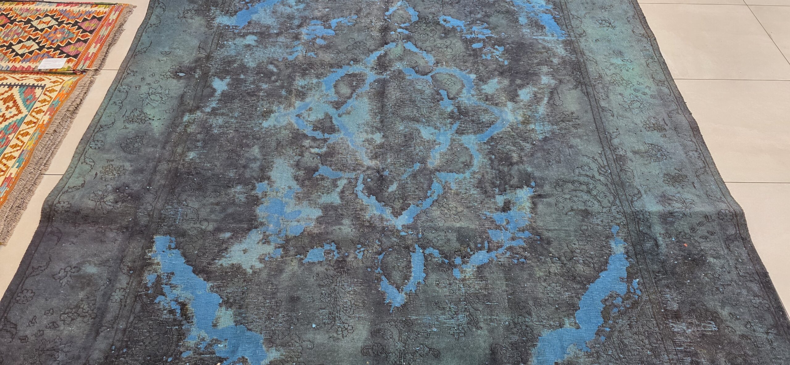 Vintage/Overdye Style Persian Carpet 350cm x 252cm Hand Knotted - Image 3