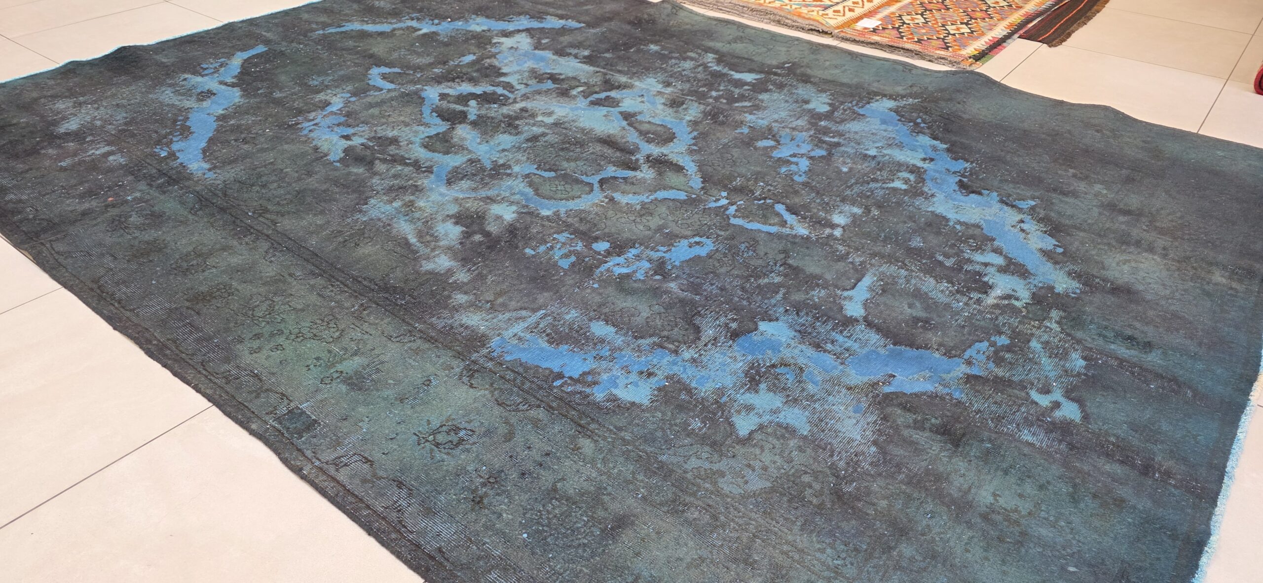 Vintage/Overdye Style Persian Carpet 350cm x 252cm Hand Knotted - Image 4