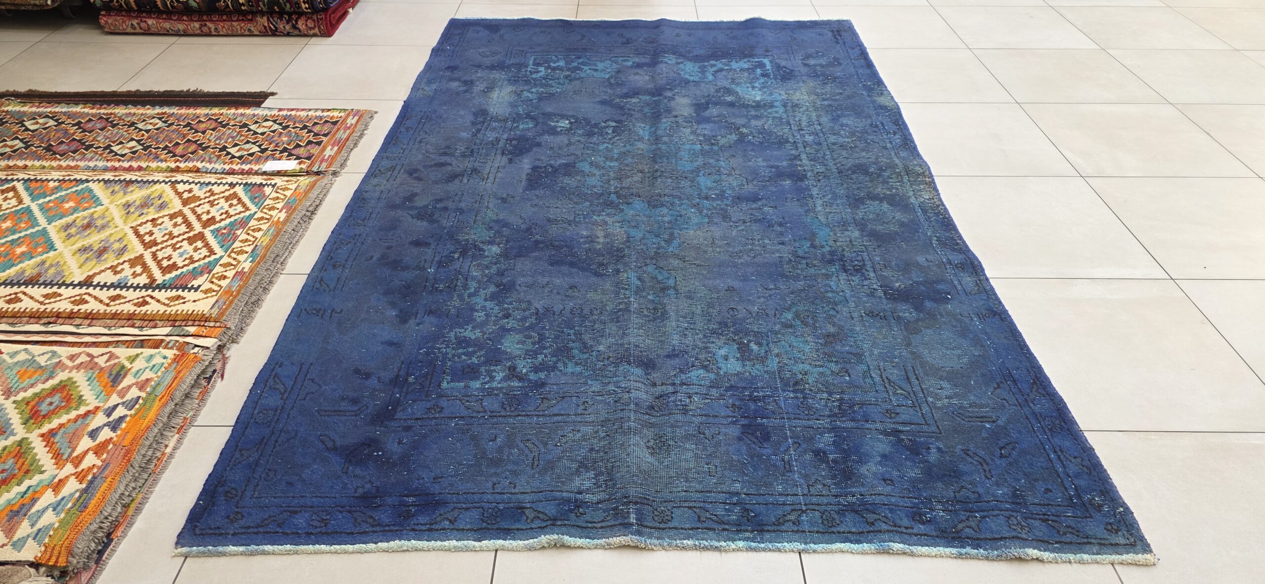 Vintage/Overdye Style Persian Carpet 315cm x 196cm Hand Knotted - Image 5