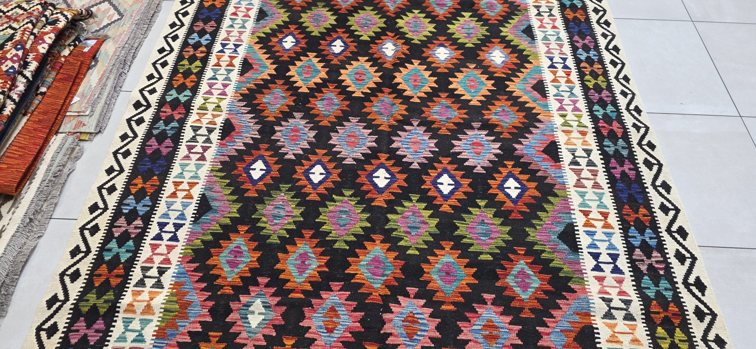 Afghan Chobi Kilim 297cm x 203cm Hand Made - Image 2