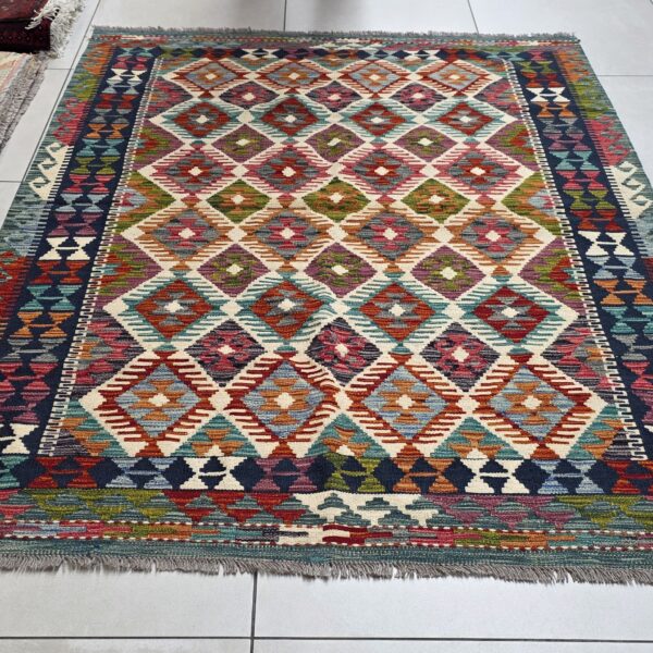 Afghan Chobi Kilim 193cm x 150cm Hand Made