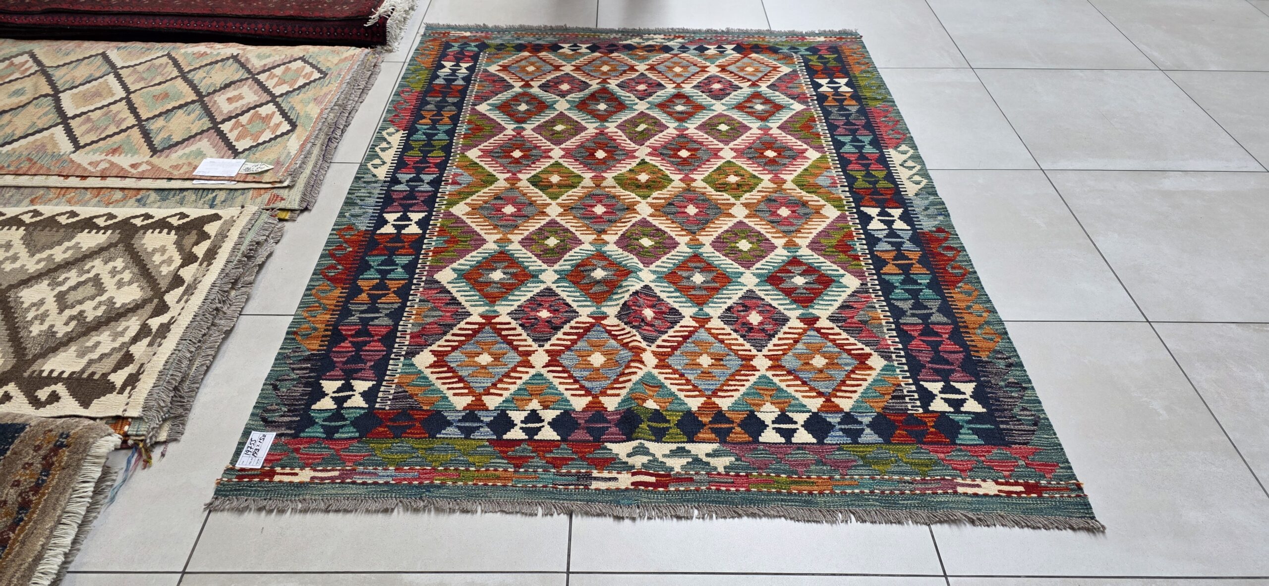 Afghan Chobi Kilim 193cm x 150cm Hand Made