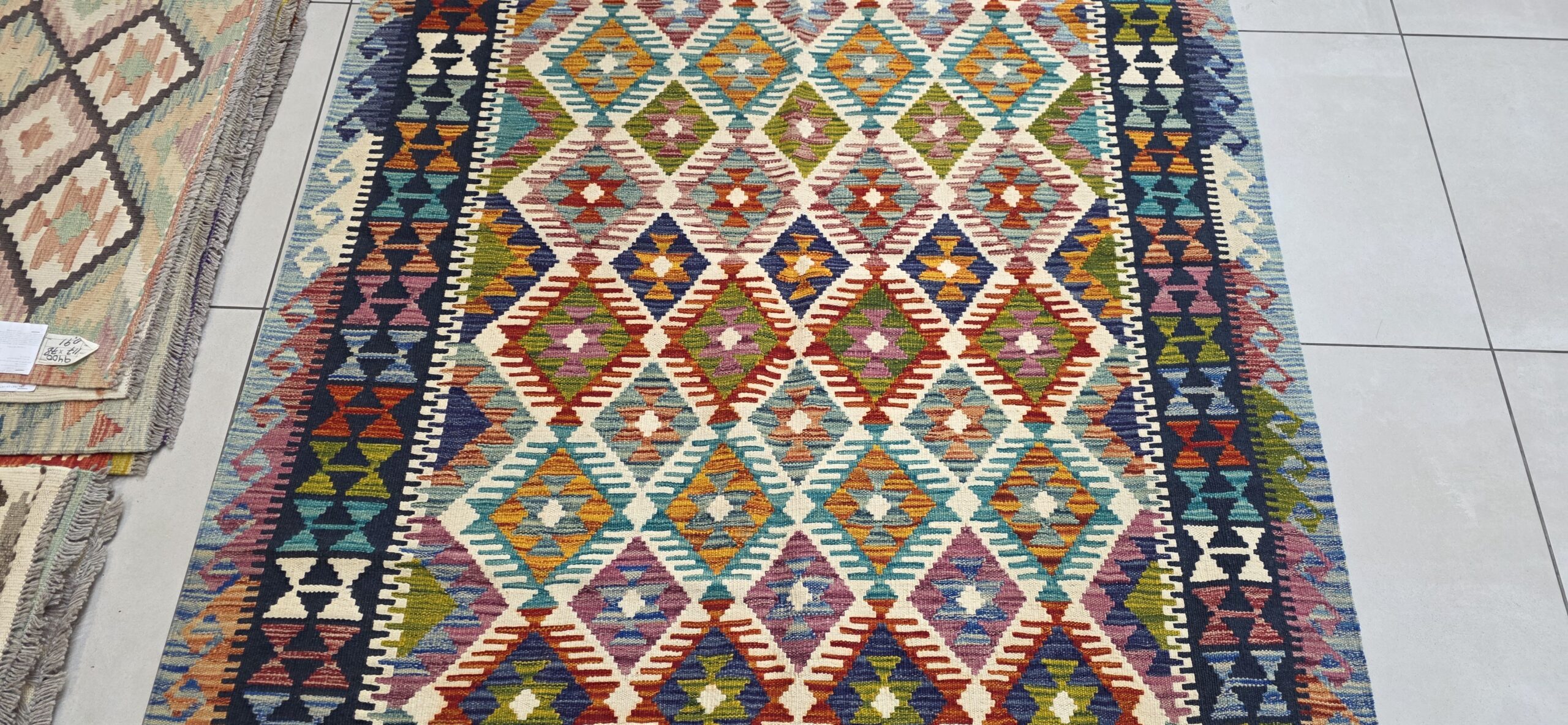 Afghan Chobi Kilim 202cm x 150cm Hand Made - Image 2