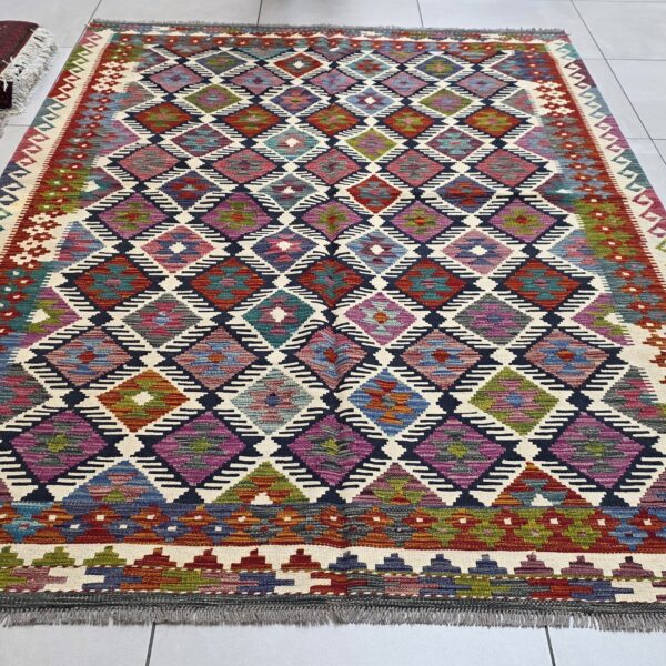 Afghan Chobi Kilim 249cm x 173cm Hand Made