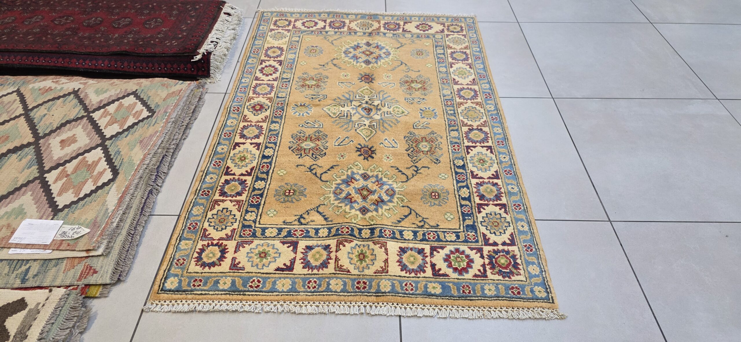 Afghan Kazak Carpet 154cm x 99cm Hand Knotted - Image 4