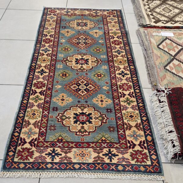Afghan Kazak Carpet 193cm x 80cm Hand Knotted