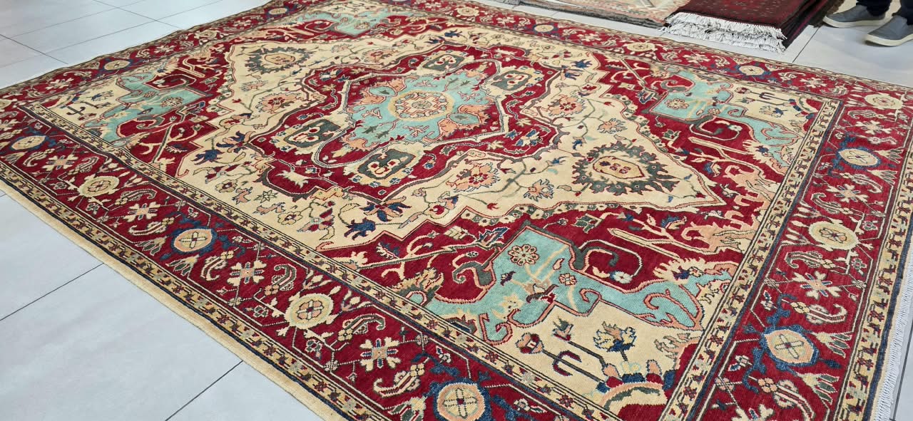Afghan Chobi Carpet 327cm x 247cm Hand Knotted - Image 8